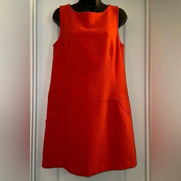 LOFT Orange Mini Dress - Picture 1 of 6